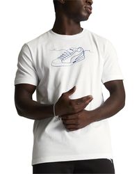 PUMA - Lace Up Regular-fit Logo Graphic T-shirt - Lyst