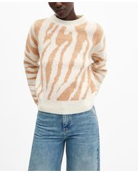 Mango - Animal Print Knit Jersey - Lyst