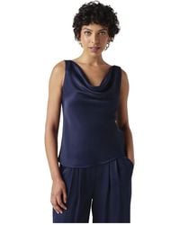 Ghost - Nyla Cowl Neck Satin Top - Lyst