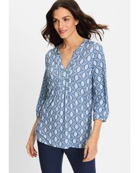 Olsen - Ornamental Print Tunic T-shirt - Lyst