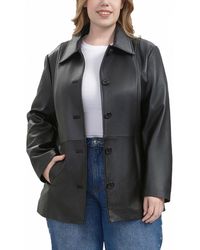 BGSD - Dana Leather Car Coat - Lyst