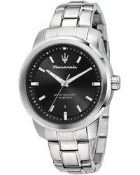 Maserati - Date Metal Band Watch - Lyst