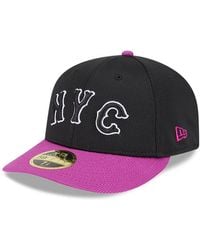 KTZ - Charcoal/purple New York Mets City Connect Batting Practice Low Profile 59fifty Fitted Hat - Lyst