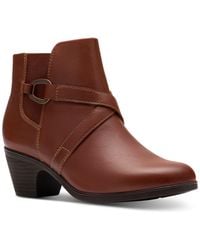 Clarks - Collection Emily2 Henley Wedge Booties - Lyst