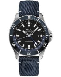 MIDO - Swiss Automatic Ocean Star Gmt Fabric Strap Watch 44mm - Lyst