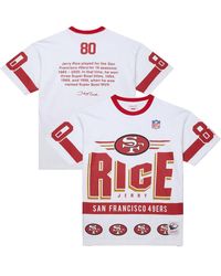 Mitchell & Ness - Jerry Rice San Francisco 49ers Name Number Team Origins Vintage Logo T-shirt - Lyst