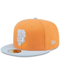 KTZ - Orange/light Blue San Francisco Giants Spring Color Basic Two-tone 59fifty Fitted Hat - Lyst