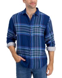Tommy Bahama - Perfect Duo Yarn-dyed Double-weave Plaid Button-down Shirt - Lyst