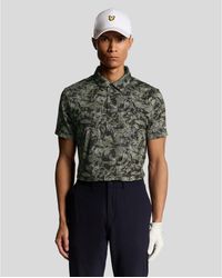 Lyle & Scott - Golf Digital Floral Polo Shirt - Lyst