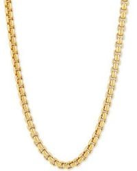 Macy's - Rounded Box Link 22" Chain Necklace (4mm - Lyst