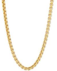 Macy's - Rounded Box Link 22" Chain Necklace (4mm - Lyst