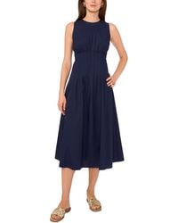 1.STATE - Sleeveless Pintuck Cotton Midi Dress - Lyst