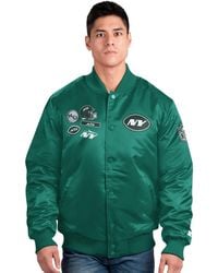 Starter - New York Jets Varsity Full-snap Satin-lined Jacket - Lyst