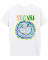 Merch Traffic - Nirvana Fuzzy Smiley Short Sleeves T-shirt - Lyst