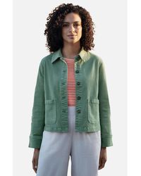 Yumi' - Canvas Patch Pocket Jacket - Lyst