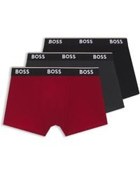 BOSS - 3-pack Power Regular Rise Trunk Underwear - Lyst