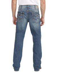 Silver Jeans Co. - Zac Athletic Fit Straight Leg Jeans - Lyst