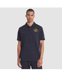 Nike - Midnight Blue Los Angeles Rams 2025 Rivalries Collection Sideline Victory Striped Dri-fit Polo Shirt - Lyst