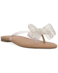 INC International Concepts - Mabae Bow Flat Sandals - Lyst
