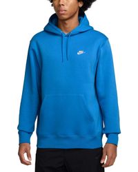 Nike - Club Pullover Fleece Logo Hoodie - Lyst
