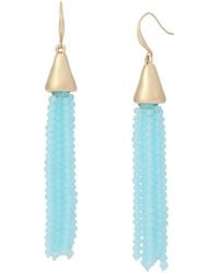 Robert Lee Morris - Seed Bead Fringe Earrings - Lyst