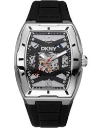 DKNY - Urban Automatic Silicone Strap Watch - Lyst