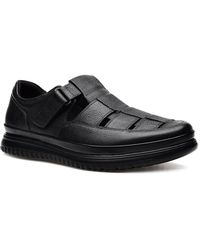 Pazstor - Premium Comfort Leather Closed Toe Casual Sandals Memphis - Lyst