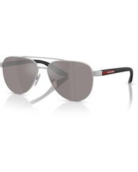 Prada Linea Rossa - Large Sunglasses - Lyst