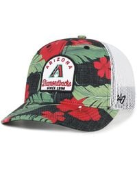 '47 - Black Arizona Diamondbacks Tei Beachside Adjustable Trucker Hat - Lyst