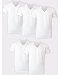 Hanes - Ultimate V-neck Undershirt - Lyst