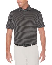 PGA TOUR - Short Sleeve Feeder Stripe Polo Golf Shirt - Lyst