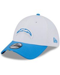 KTZ - White/powder Blue Los Angeles Chargers 2025 Nfl Training Camp 39thirty Flex Hat - Lyst