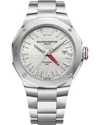Baume & Mercier - Swiss Automatic Riviera Stainless Steel Bracelet Watch 42mm - Lyst