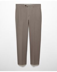 Mango - Slim Fit Cool Wool Suit Pants - Lyst