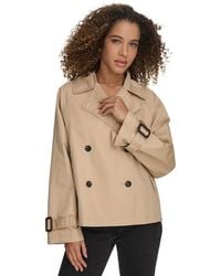 Levi's - Regular Short Double Breasted Trench Coat - Lyst