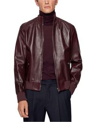 boss nardi leather jacket