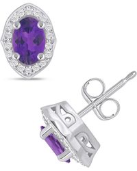 Macy's - Gemstone And Diamond ((1/5 Ct. T.w. - Lyst