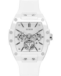 Guess - Multi-function Silicone Strap Watch 43mm - Lyst