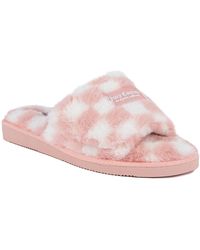 Juicy Couture - Hiero Slip-on Checkered Slippers - Lyst