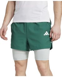 adidas - Gym 2-in-1 7" Shorts - Lyst
