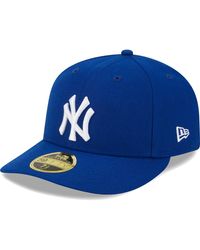 KTZ - New York Yankees White Logo Low Profile 59fifty Fitted Hat - Lyst