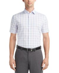 Van Heusen - Slim-fit Flex Collar Short-sleeve Dress Shirt - Lyst