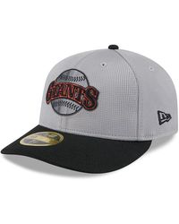 KTZ - Gray/black San Francisco Giants 2025 Batting Practice Low Profile 59fifty Fitted Hat - Lyst