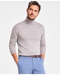 Club Room - Merino Wool Blend Turtleneck Sweater - Lyst