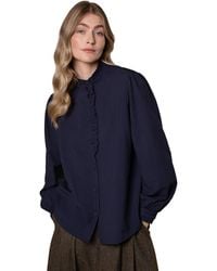 Celtic & Co. - Textured Frill Collar Blouse - Lyst