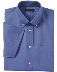 Lands' End - School Uniform Long Sleeve Solid Oxford Dress Shirt - Lyst