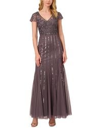 Adrianna Papell - Lace Embellished Gown - Lyst
