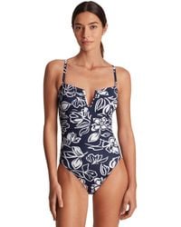 Ralph Lauren - Floral-print U-wire One-piece Swimsuit - Lyst
