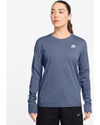 Nike - Sportswear Club Cotton Long-sleeve T-shirt - Lyst