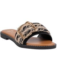 Gc Shoes - Devon Grommet Toe Loop Flat Sandals - Lyst